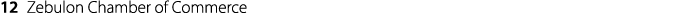 12 Zebulon Chamber of Commerce